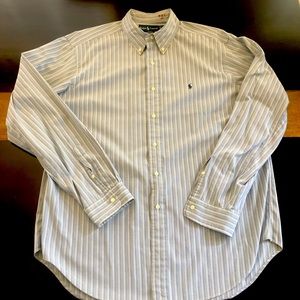 Vintage Ralph Lauren long sleeve Bleeker button down shirt. PRL 67. Classic Fit.